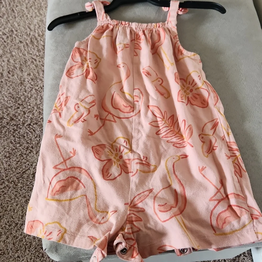 Carter's Baby girl romper 9 months peach orange color